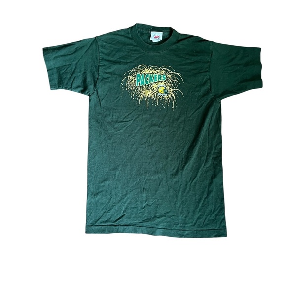 Tops - Vintage Y2K Green Bay Packers T-Shirt Cotton Medium